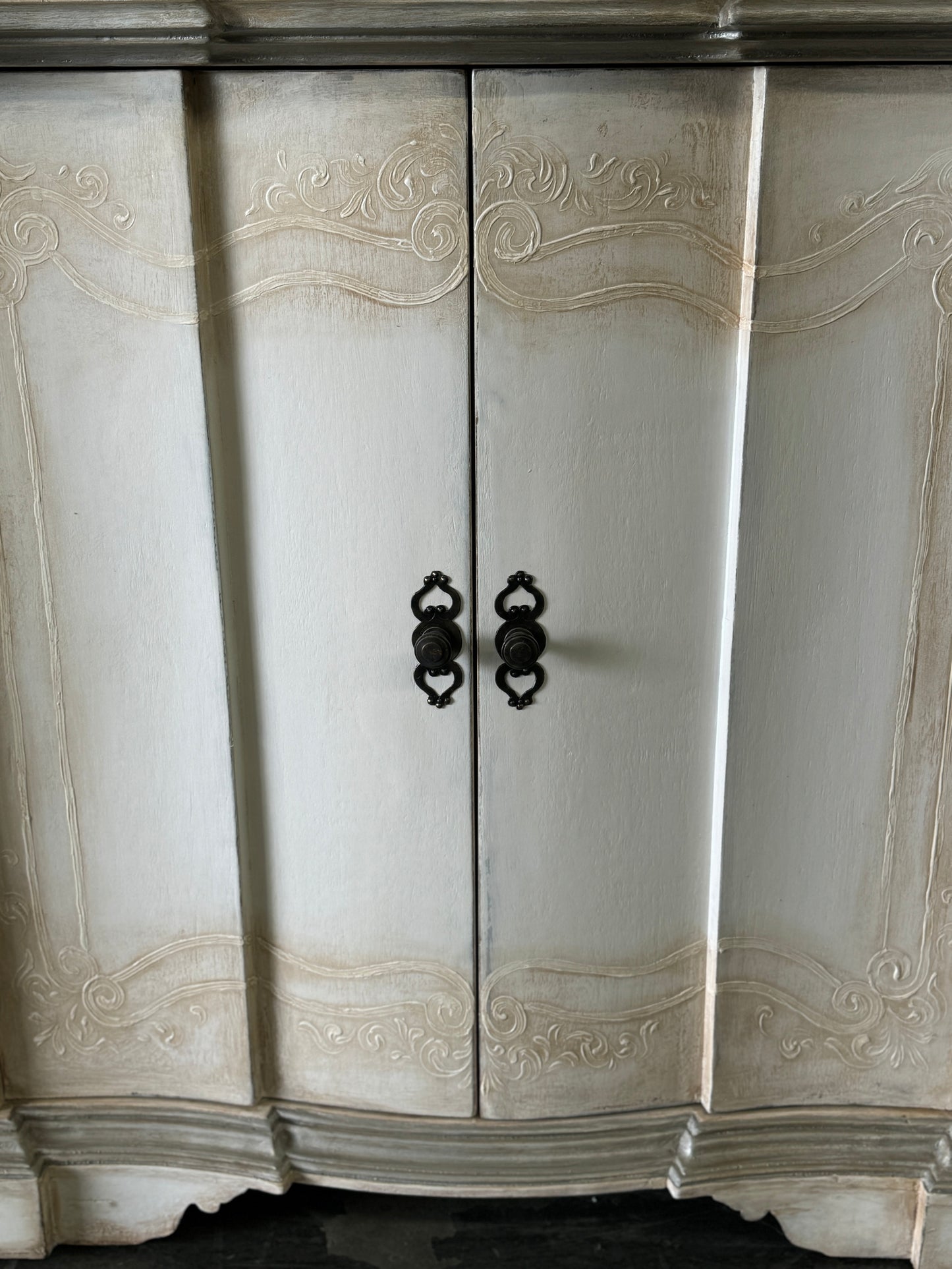 Nantes Ivory Dining Room Buffet Table 24 x 83 x 44