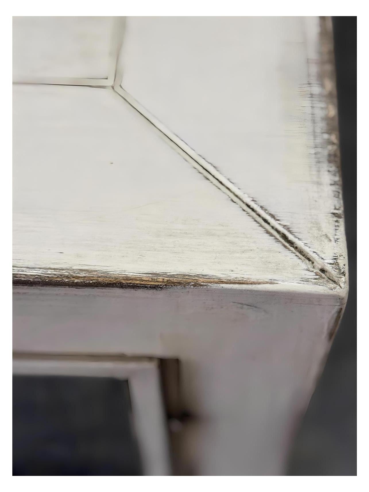 Orleans Antique Silver Dining Room Buffet Table Hand-Finished - 18.5 x 78 x 36