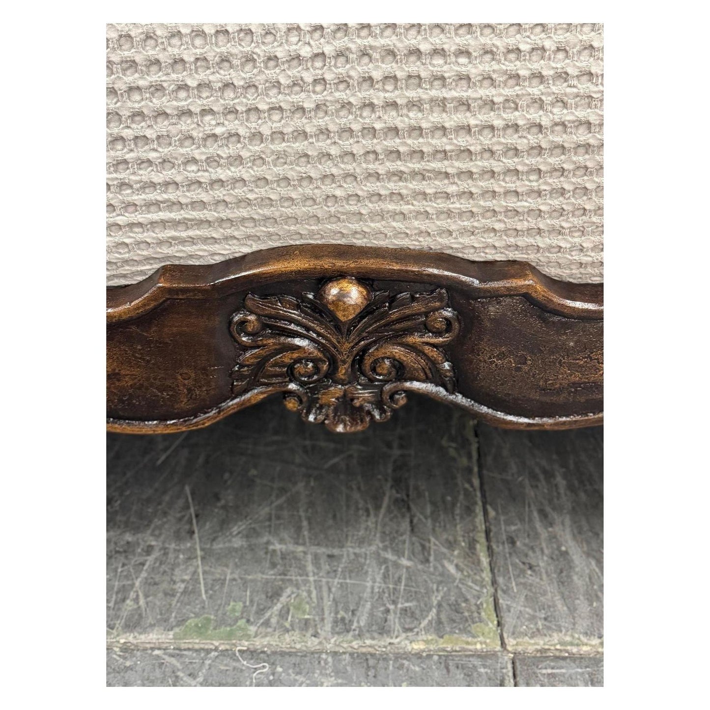 Versailles BED 87" Tall | Luxury French European Style | Rustic Brown Hand Carved Solid Wood | Bed Only | Includes Delivery and Assembly