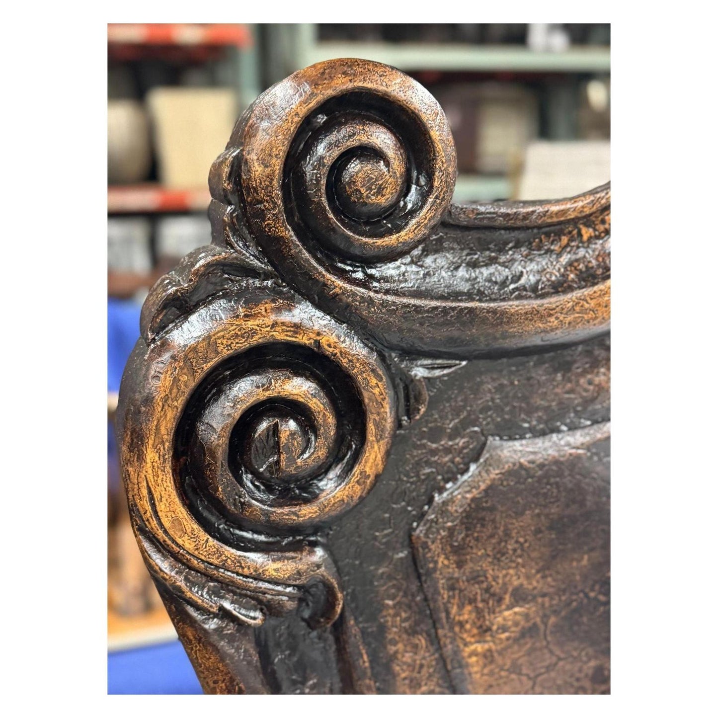 Versailles BED 87" Tall | Luxury French European Style | Rustic Brown Hand Carved Solid Wood | Bed Only | Includes Delivery and Assembly