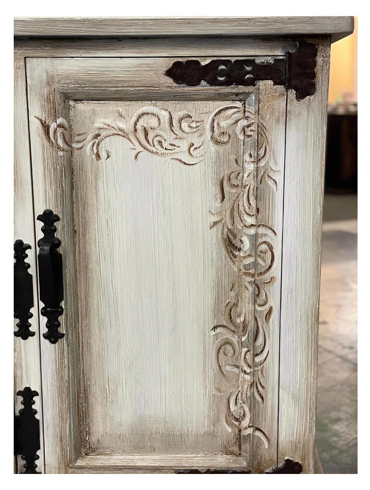 Manoir Orsay Avignon Ivory Handcrafted Dining Room Buffet Table Signature - 18.5 x 82 x 42