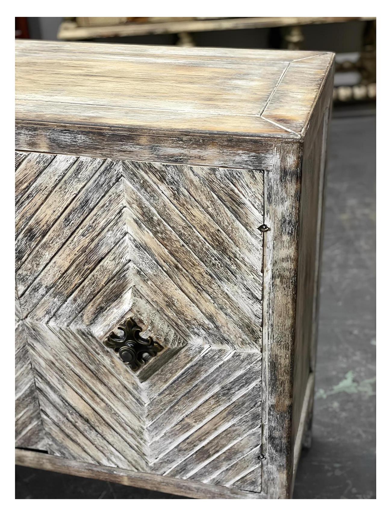 Belle Vue Florence Weathered Gray Handcrafted Dining Room Buffet Table 16 x 72 x 36