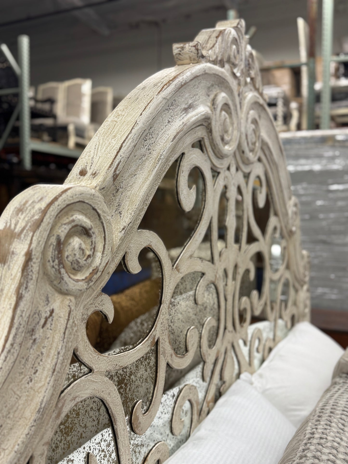 ALBA BEDROOM SET | Luxury French European | Antique Mirror Details | Includes Delivery and Assembly