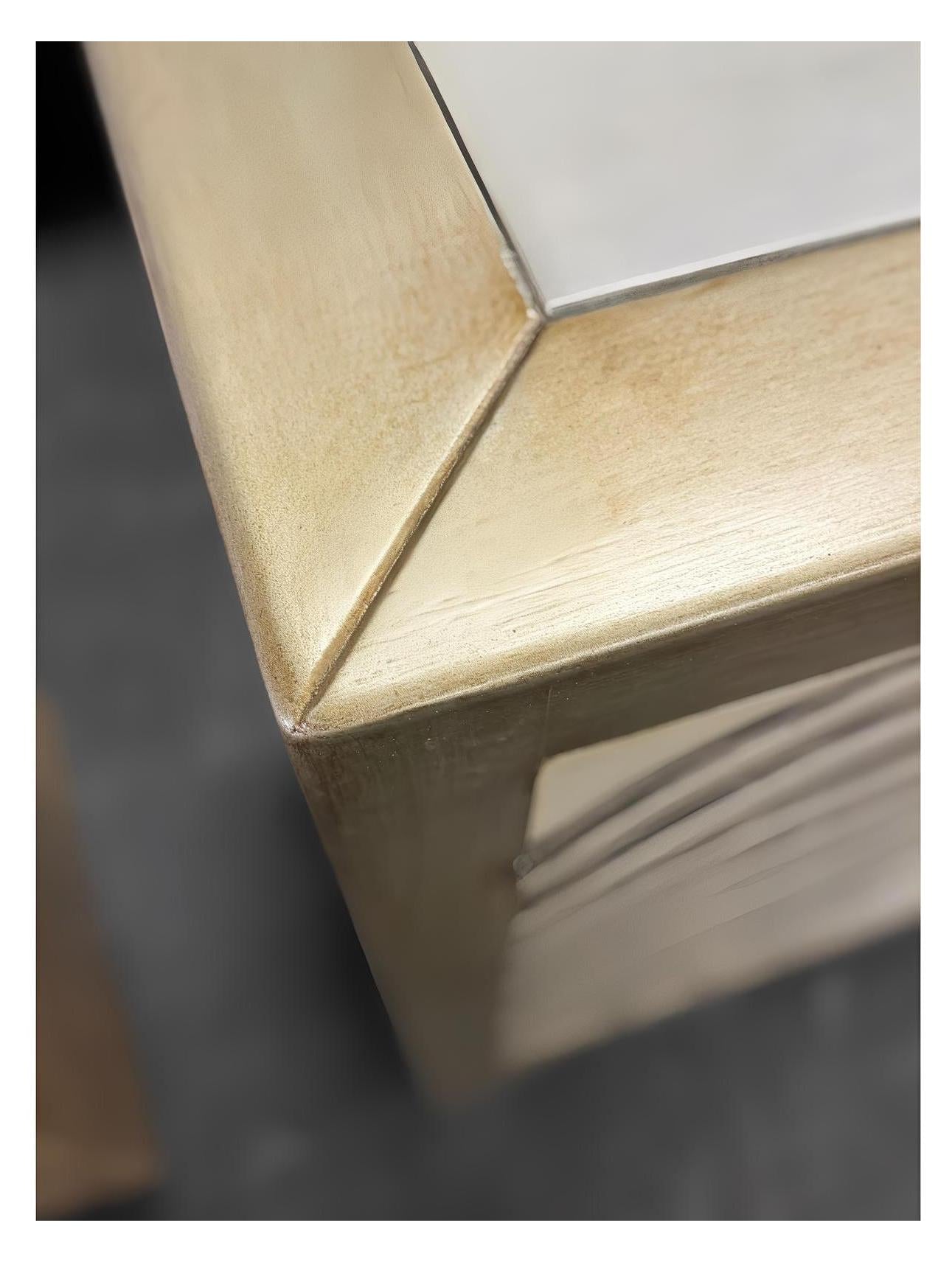 Luynes Luxe European Inspired Handmade Dining Room Buffet Table Antique Gold Finish 17 x 78 x 36