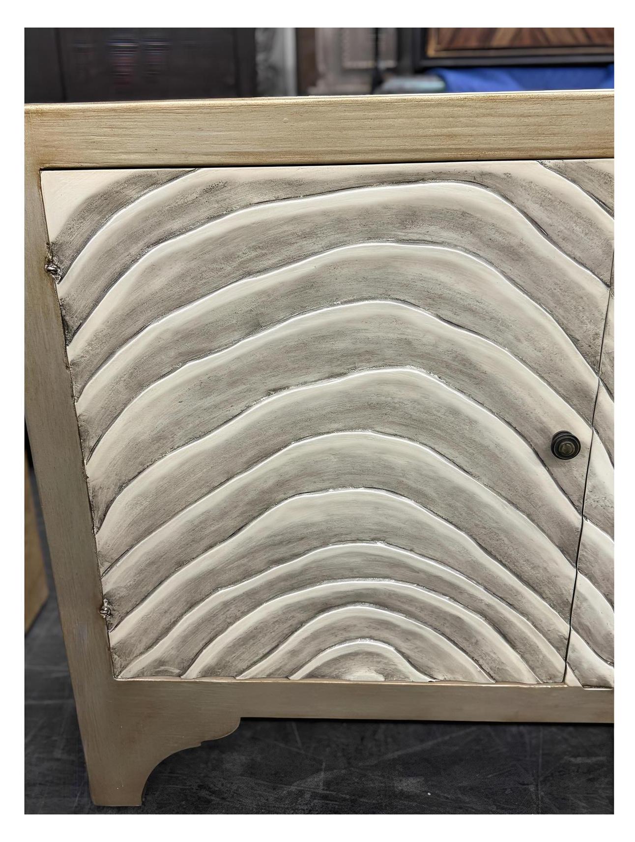 Luynes Luxe European Inspired Handmade Dining Room Buffet Table Antique Gold Finish 17 x 78 x 36