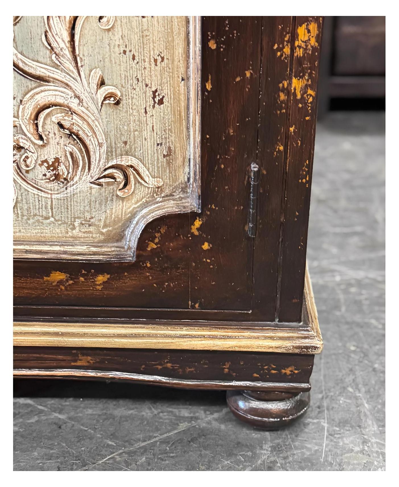 Castellina Porto Handcrafted Distressed Walnut Dining Room Buffet Table - 12 x 61 x 38