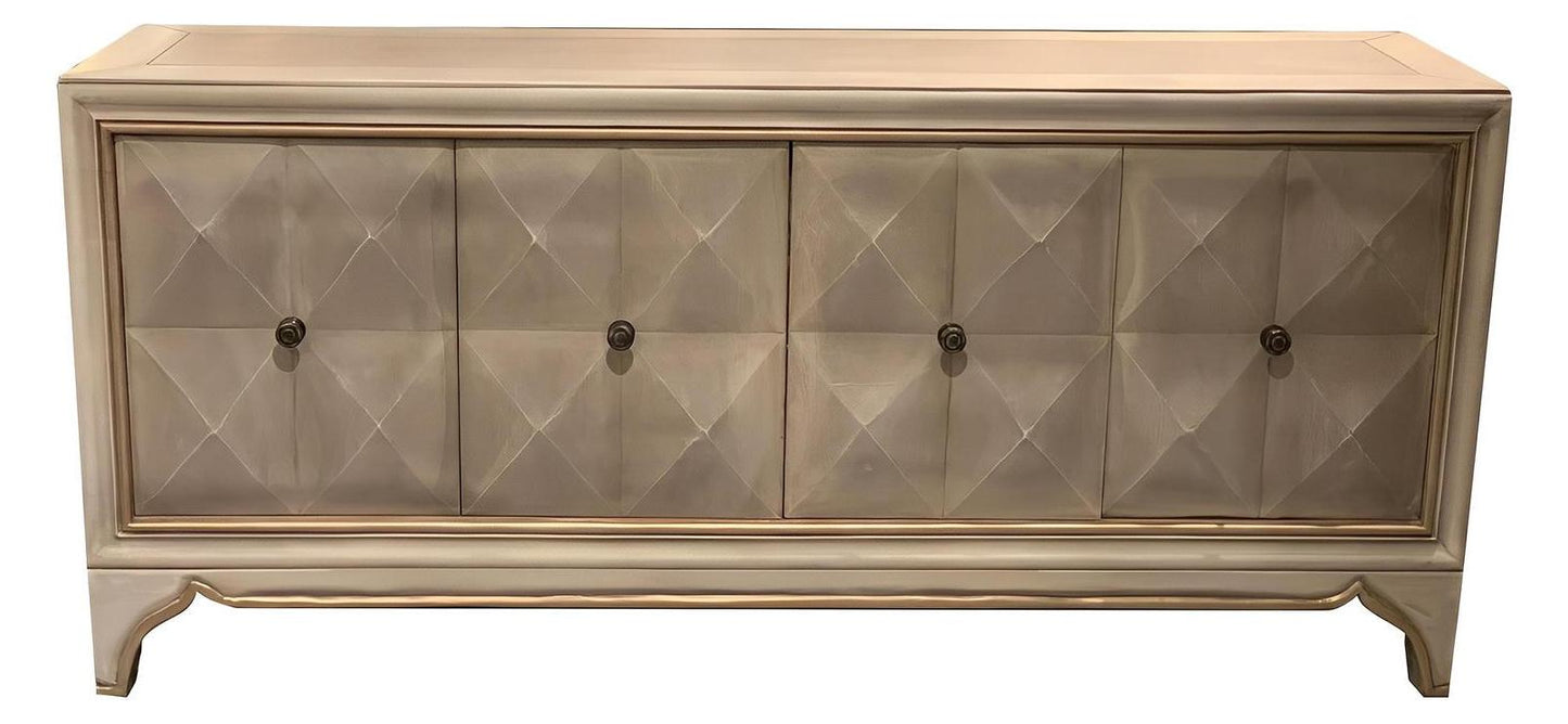 Aurora Collection Florence Grey Dining Room Buffet Table - 20 x 78.5 x 36