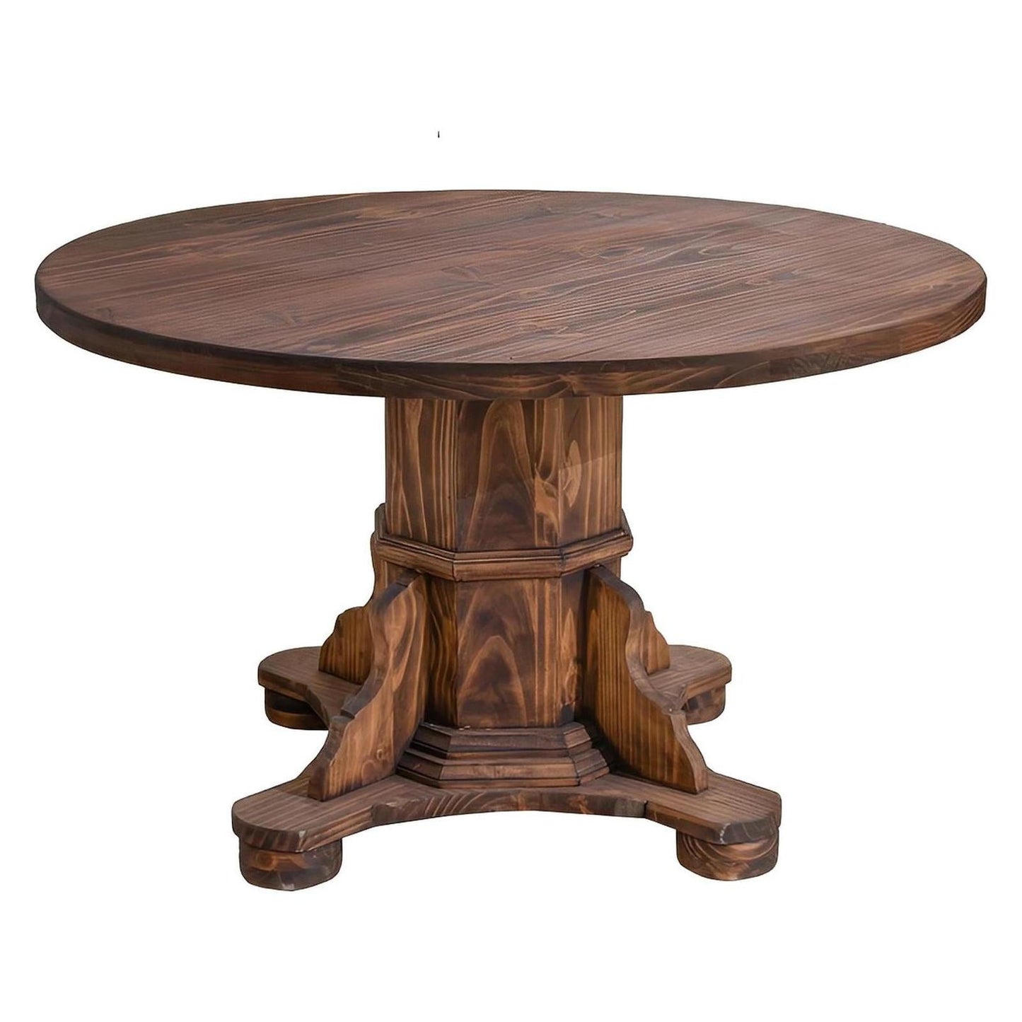 Timber Creek 48" Round Dining Table | Handcrafted Solid Wood