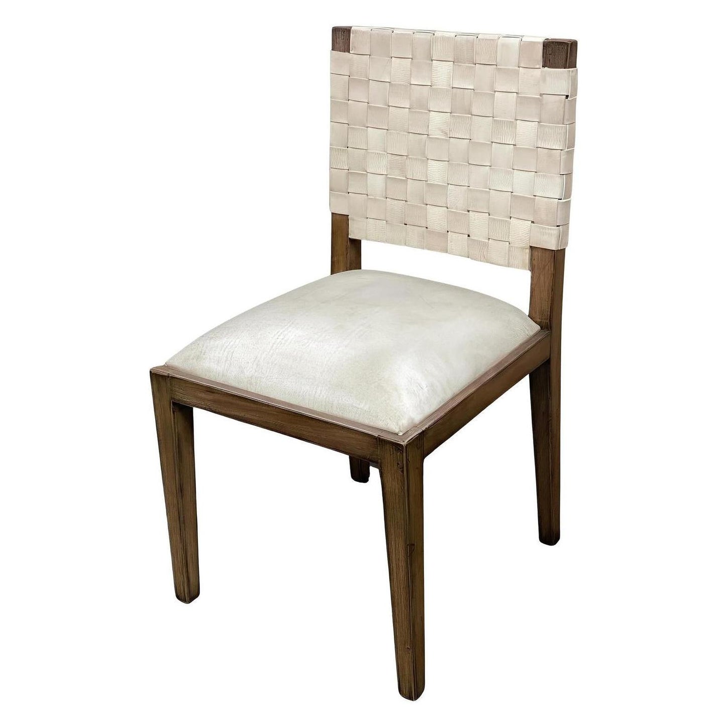 WEST SIDE CHAIR - WOVEN LEATHER BACK (2-Pack)