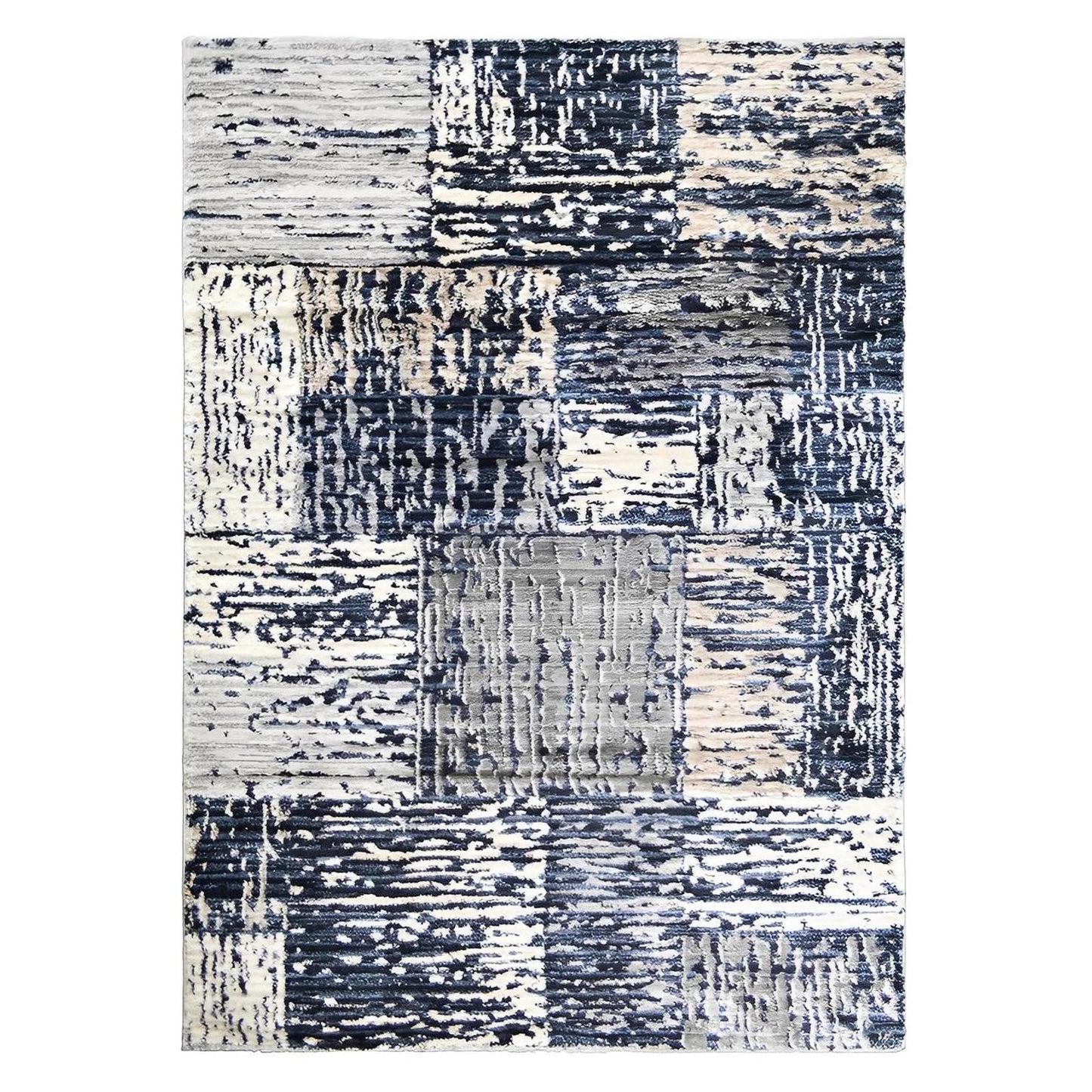 Pacific Area Rug Flynn Navy 5'3"x7'3" Dense, Soft, Contemporary, 18mm pile height