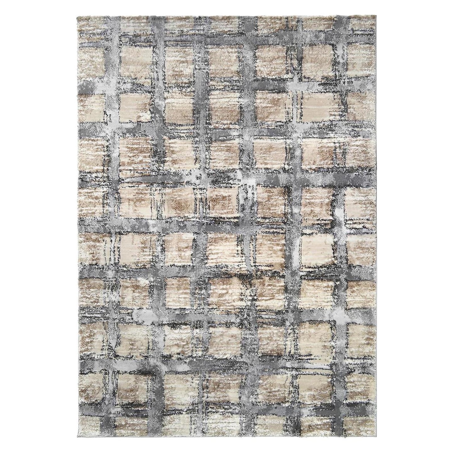 Pacific Area Rug Twill Cream 5'3"x7'3" Dense, Soft, Contemporary, 18mm pile height
