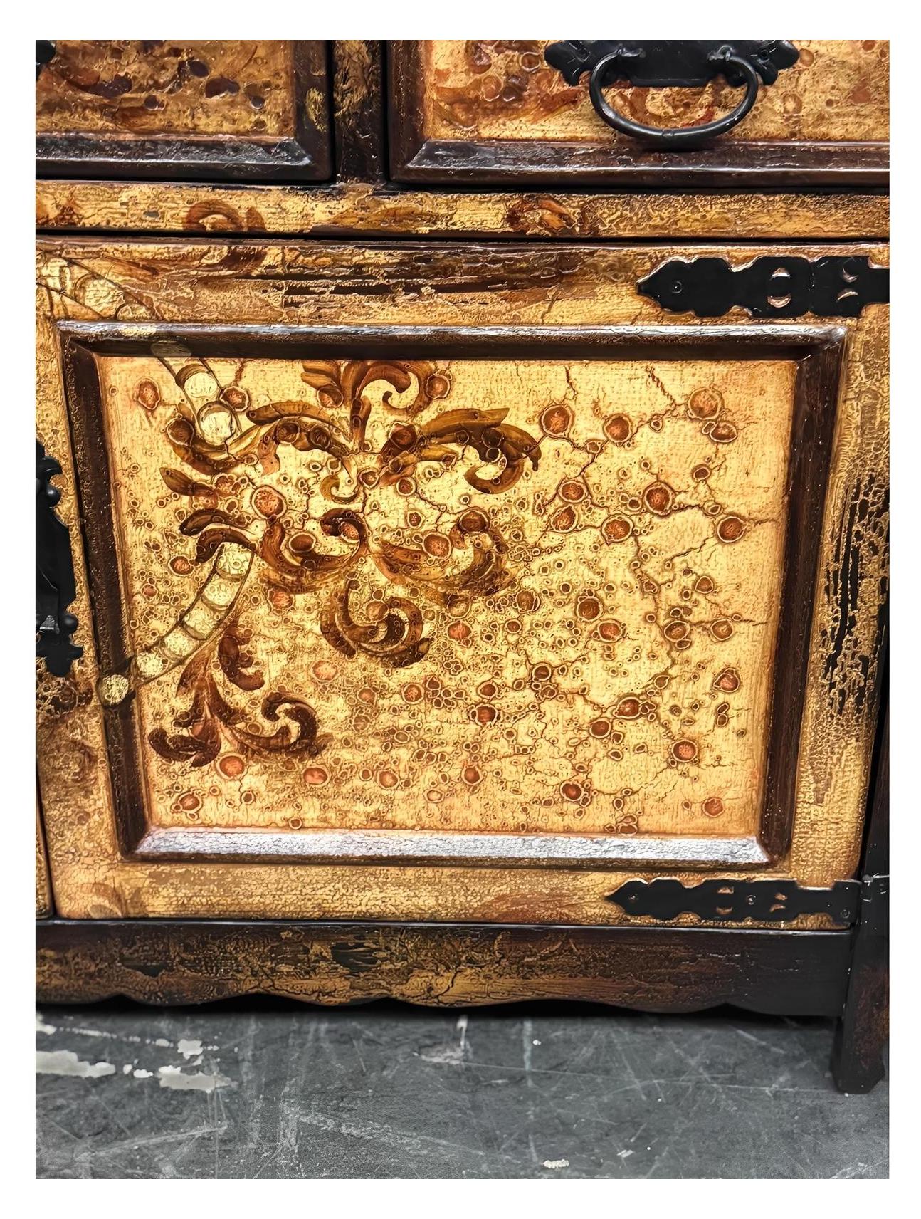 Saché Balzac Antique Walnut Dining Room Buffet Table - 19 x 65 x 39