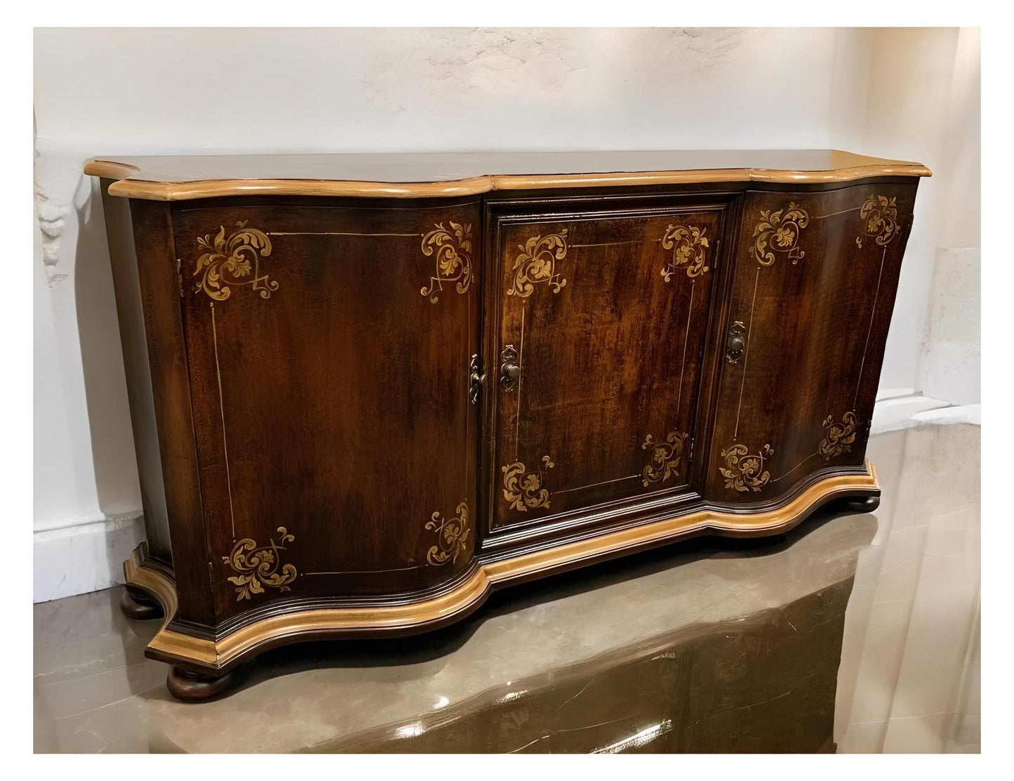 Roujoux Walnut Dining Buffet, Handcrafted - 20 x 84 x 40