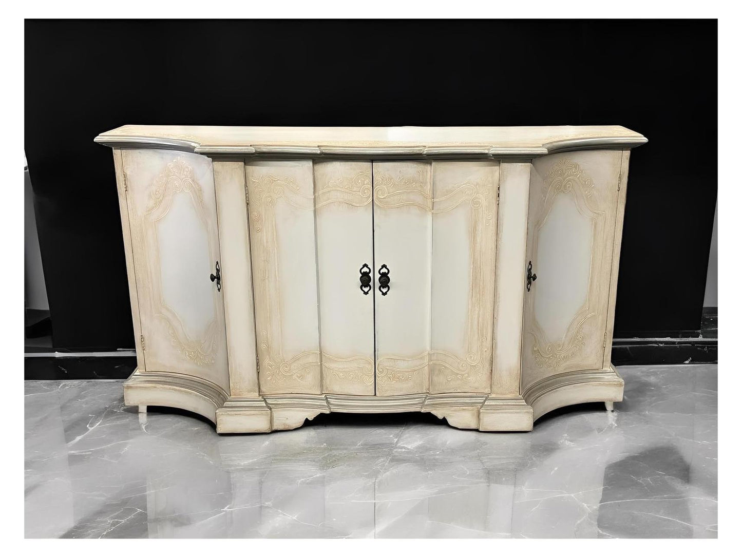 Nantes Ivory Dining Room Buffet Table 24 x 83 x 44