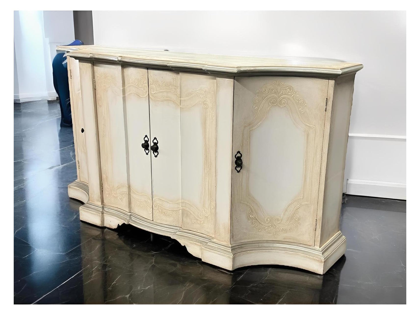 Nantes Ivory Dining Room Buffet Table 24 x 83 x 44