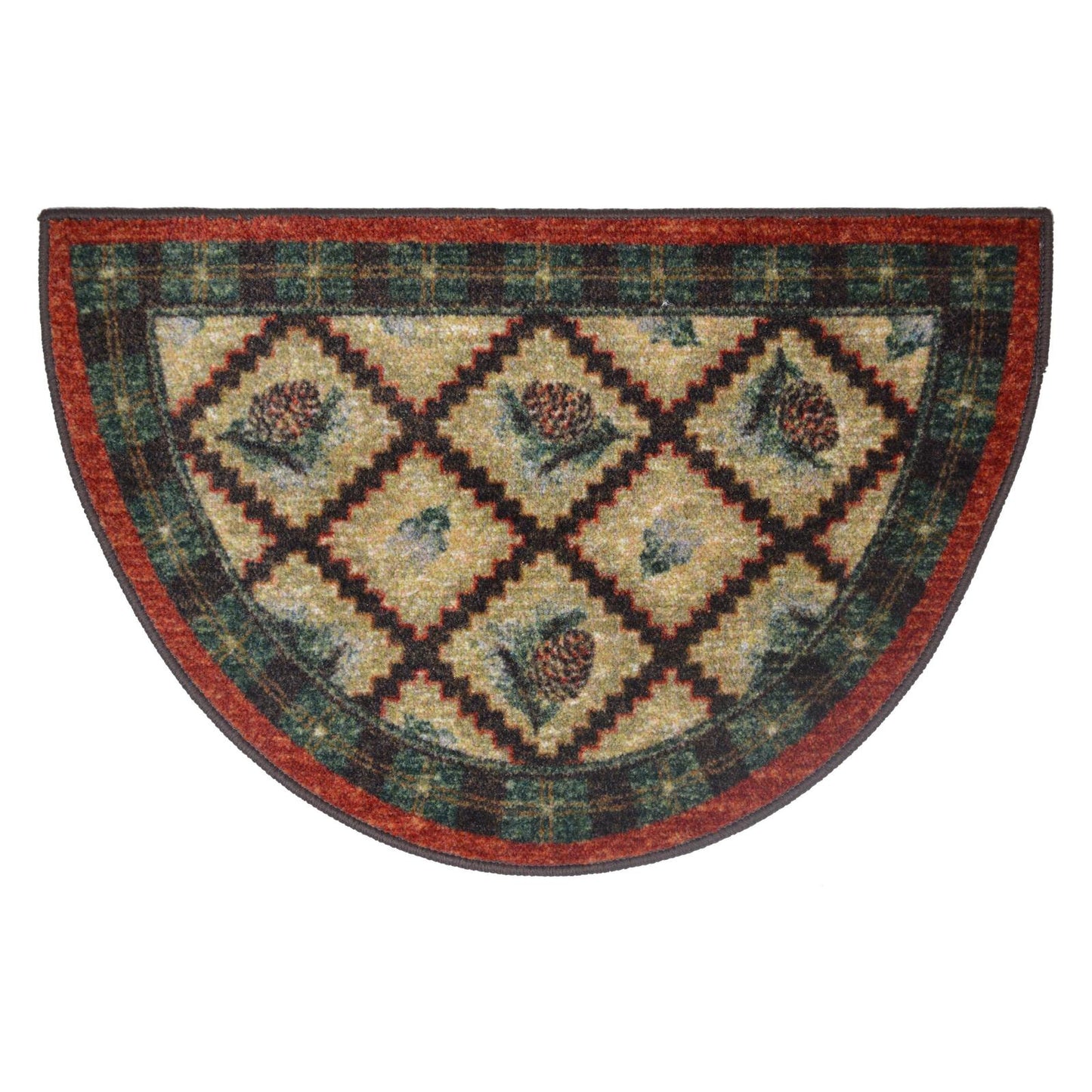 Cozy Cabin Pleasant Pine 24"x60"- Washable; Slip-Resistant Back, Made in the USA, 8mm pile height