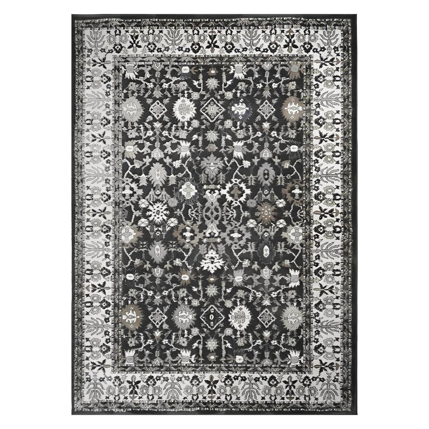 Rhapsody Area Rug Harper Charcoal 5'3"x7'3" Dense, Soft, Contemporary, 18mm pile height