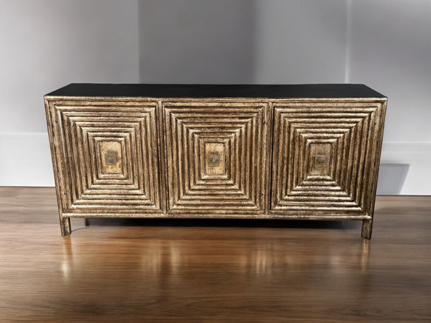 Forges Antique Gold Dining Room Buffet Table 18x78x36 Handcrafted