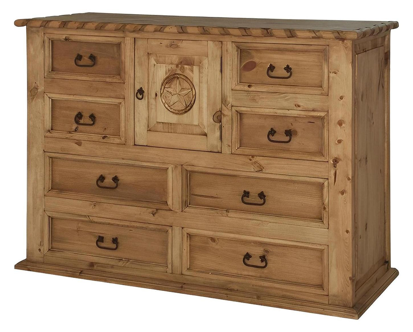Brazos Basin Dresser With Rope And Star