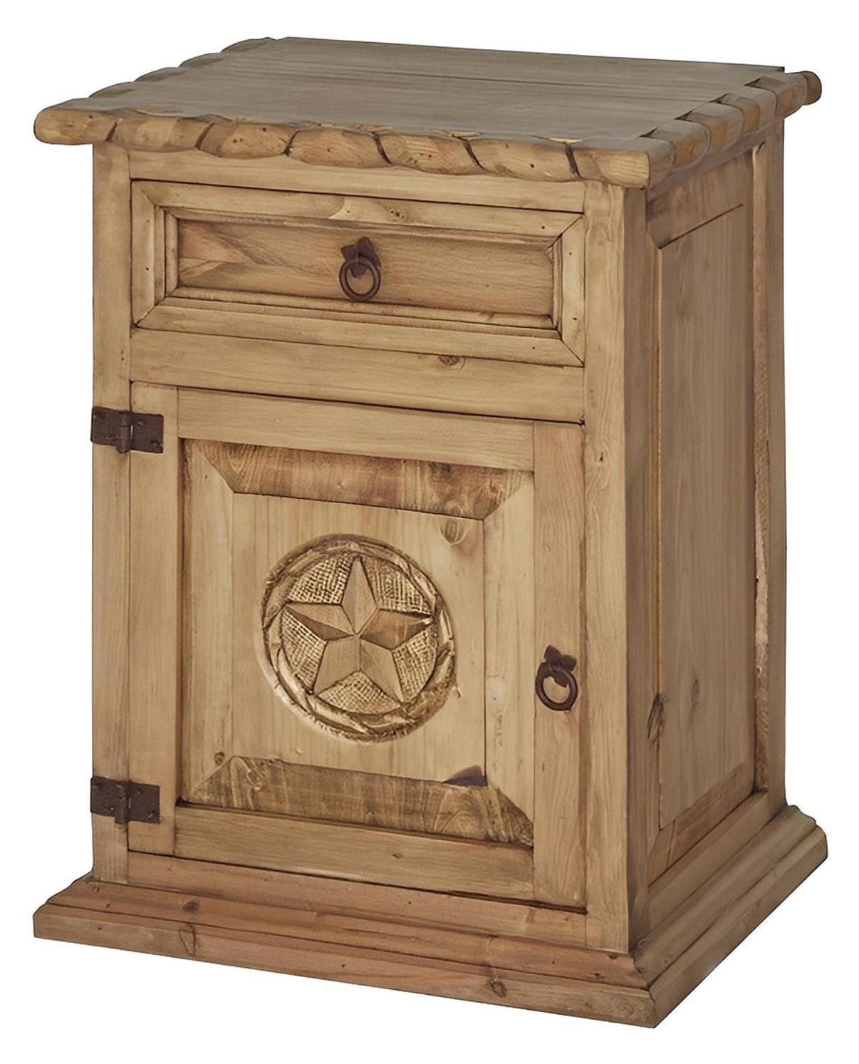 Hilltop Butte Nightstand With Rope And Star (Left)