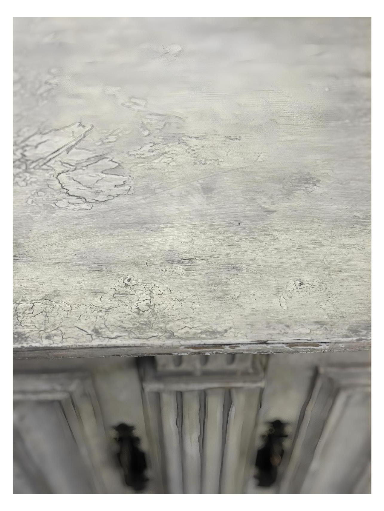 Artigny Weathered White Carved Dining Room Buffet