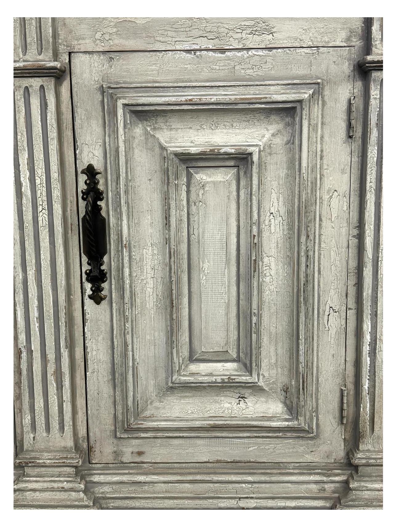 Artigny Weathered White Carved Dining Room Buffet