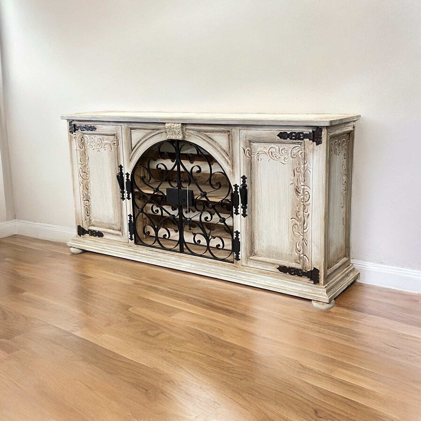 Manoir Orsay Avignon Ivory Handcrafted Dining Room Buffet Table Signature - 18.5 x 82 x 42