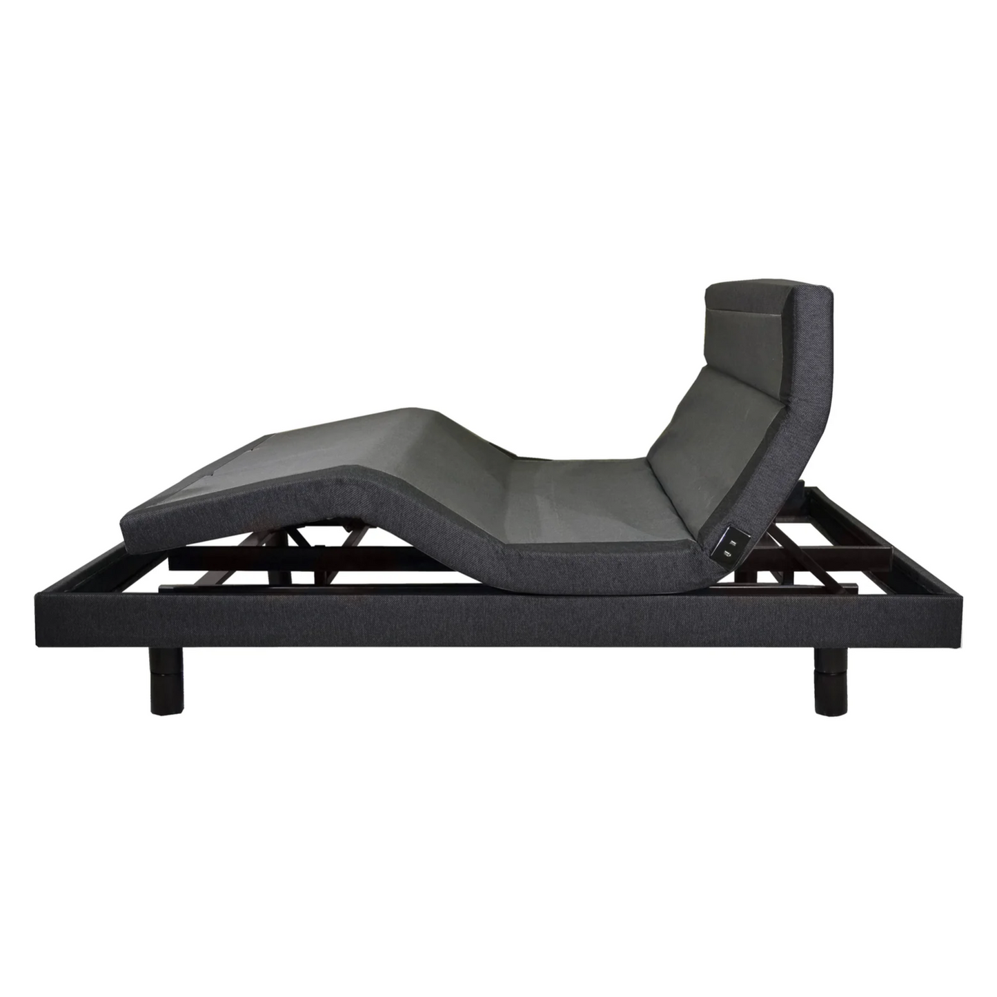 Adjustable Bed Base GS72 ; Head Tilt Feature, Full Range Head & Foot Adjustment, wireless remote, hassle-free assembly, requires no tools for setup