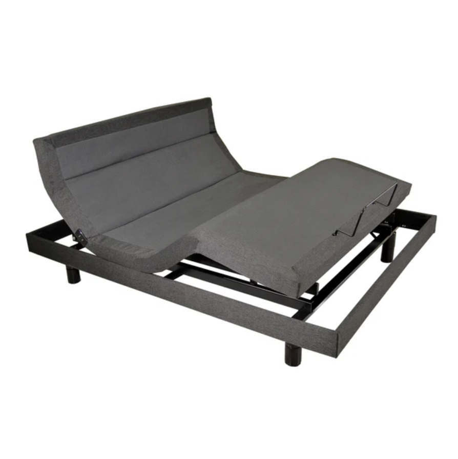 Adjustable Bed Base GS72 ; Head Tilt Feature, Full Range Head & Foot Adjustment, wireless remote, hassle-free assembly, requires no tools for setup
