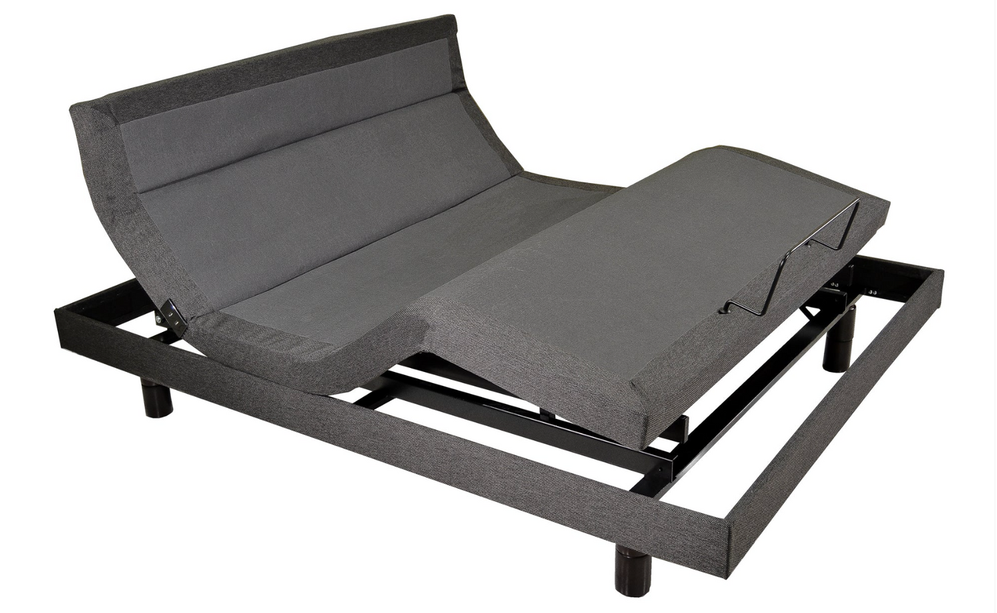 Adjustable Bed Base GS72 ; Head Tilt Feature, Full Range Head & Foot Adjustment, wireless remote, hassle-free assembly, requires no tools for setup
