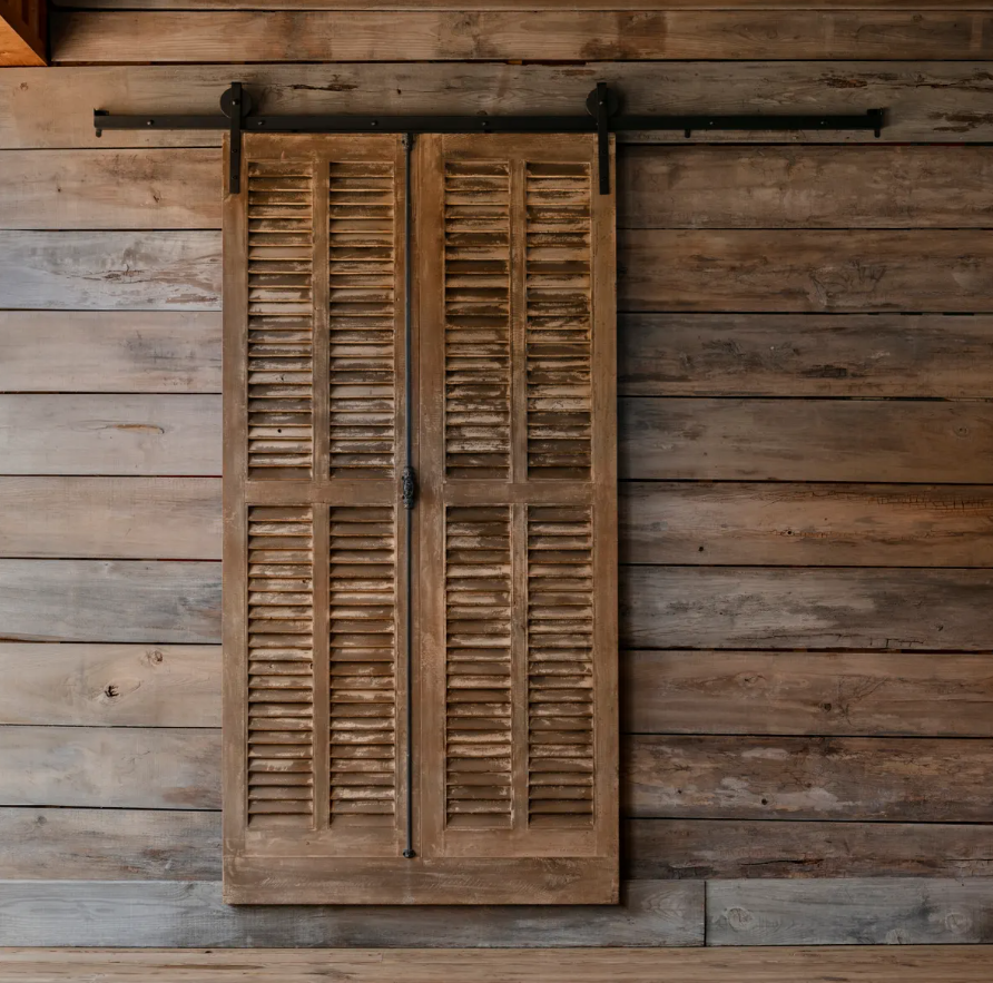 Slider Shutter Door | Wall Decor 90.75 x 2.56 x 99.61 (in)