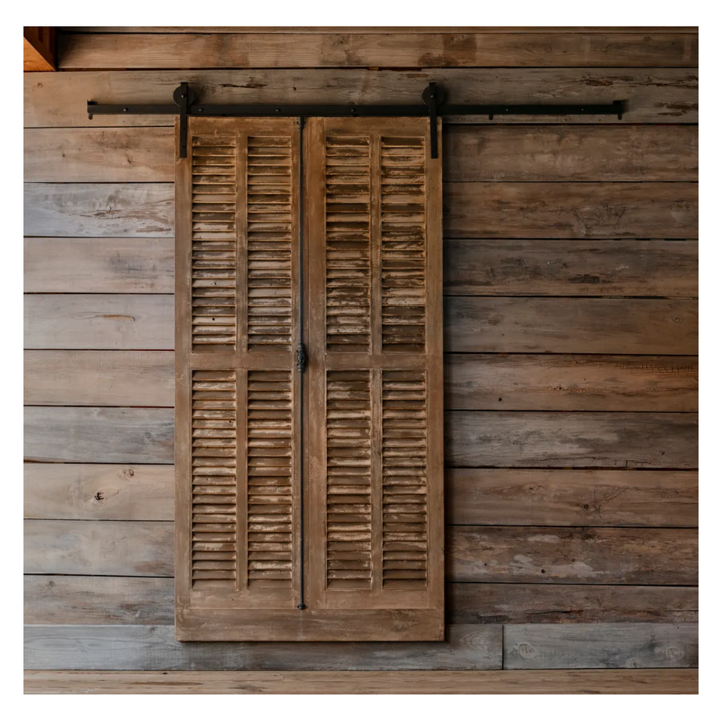 Slider Shutter Door | Wall Decor 90.75 x 2.56 x 99.61 (in)