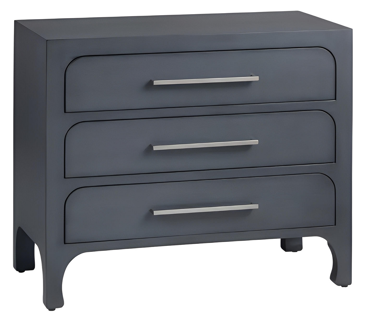 Great Barrington Blue Nightstands (2-Pack) Transitional, tapered legs, felt-lined top drawers
