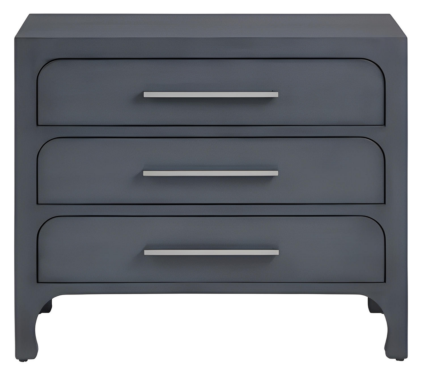 Great Barrington Blue Nightstands (2-Pack) Transitional, tapered legs, felt-lined top drawers