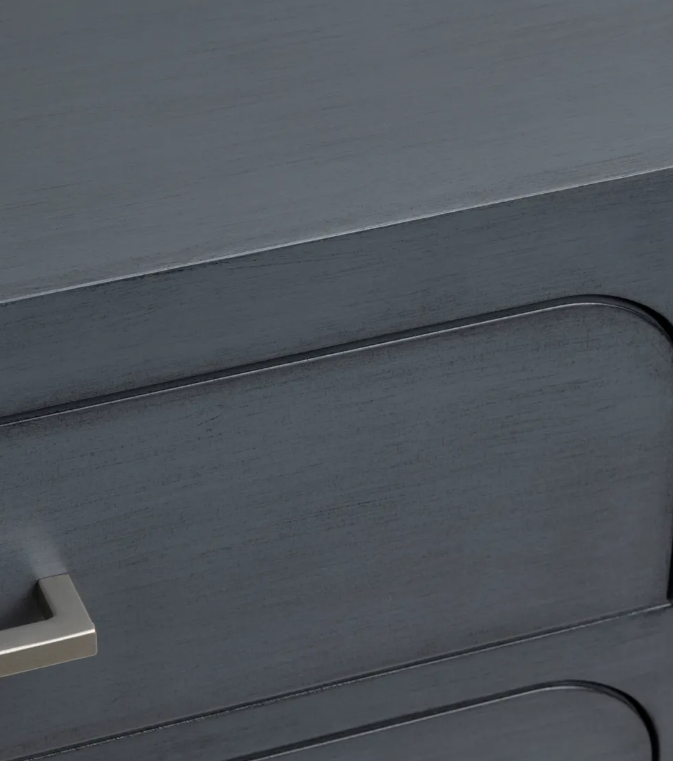 Great Barrington Blue Nightstands (2-Pack) Transitional, tapered legs, felt-lined top drawers