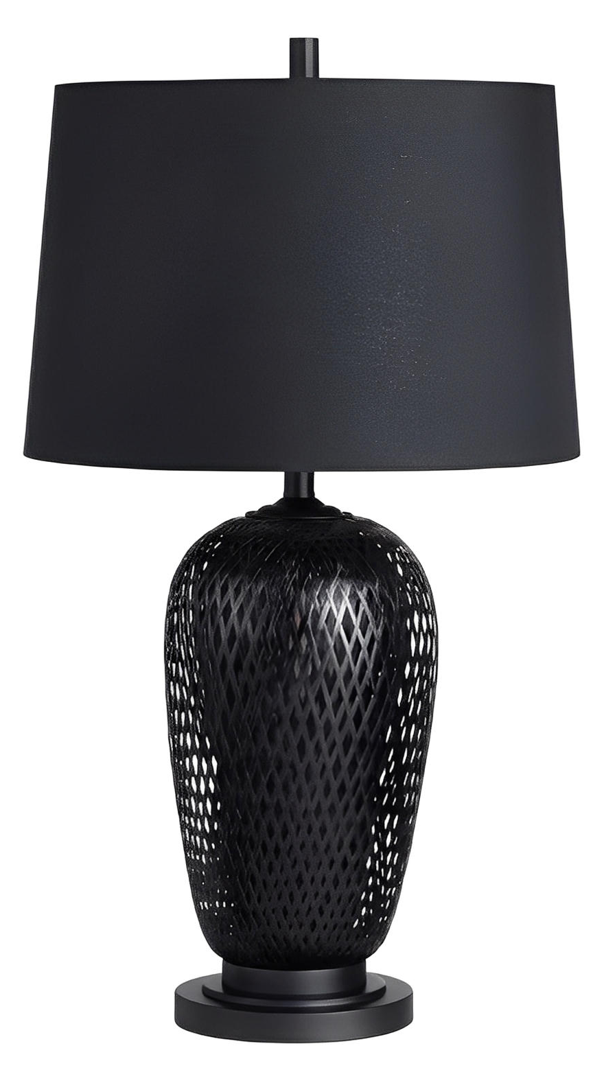 Zubenelgenubi of Montpelier Table Lamps (2-Pack), Black, Coastal