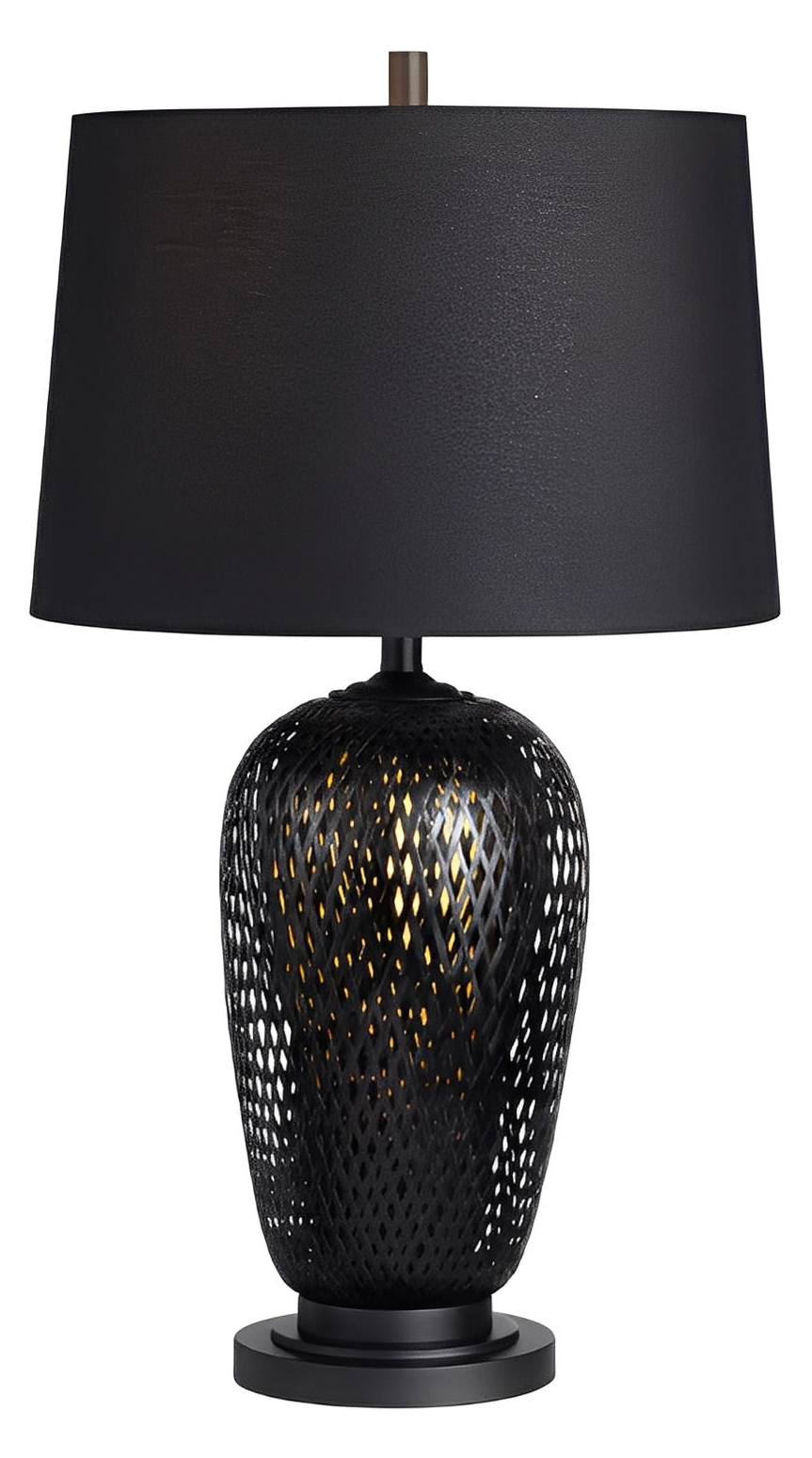 Zubenelgenubi of Montpelier Table Lamps (2-Pack), Black, Coastal