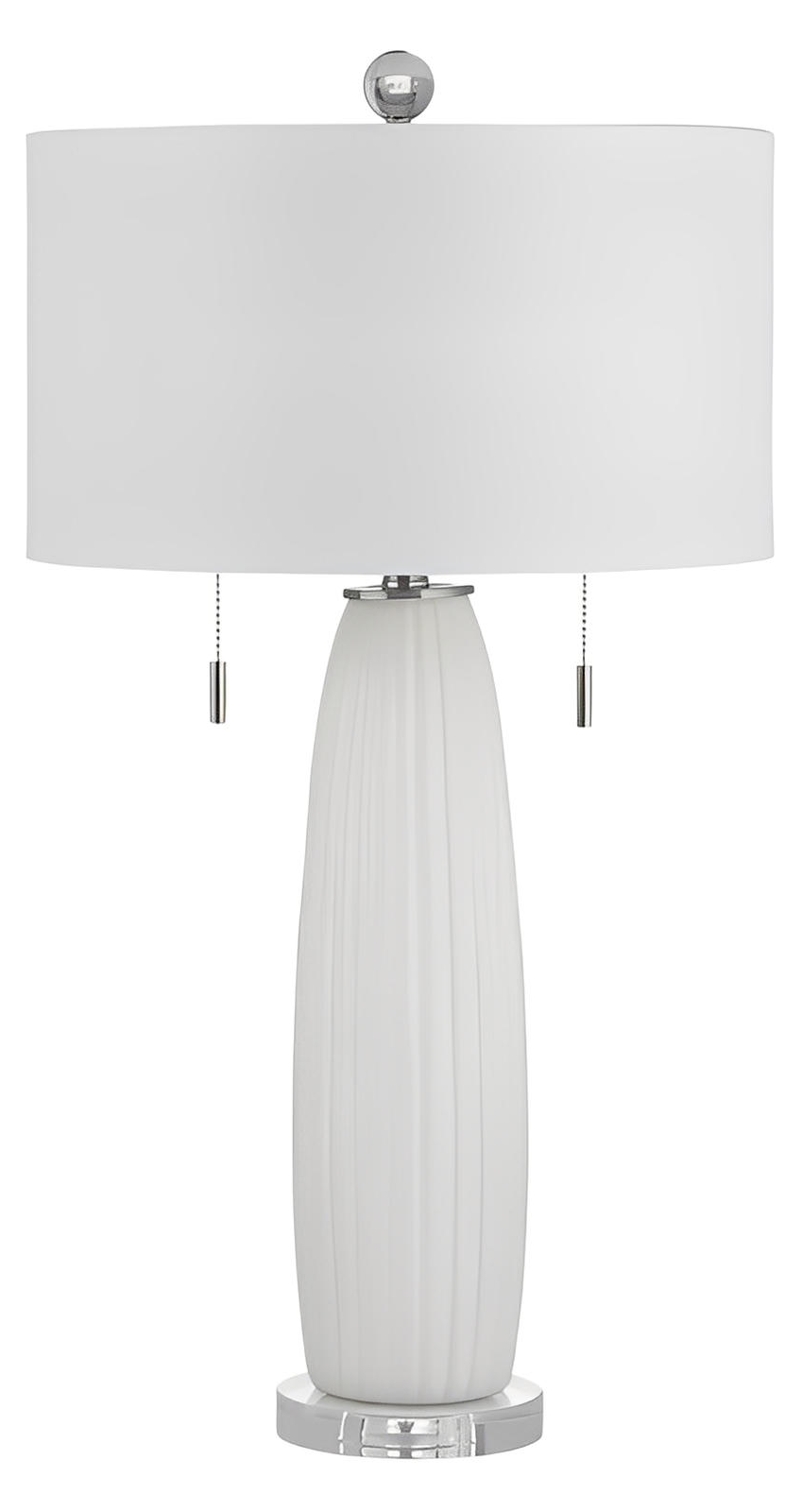 Alpheratz Ceramic Table Lamps (2-Pack), White, Transitional