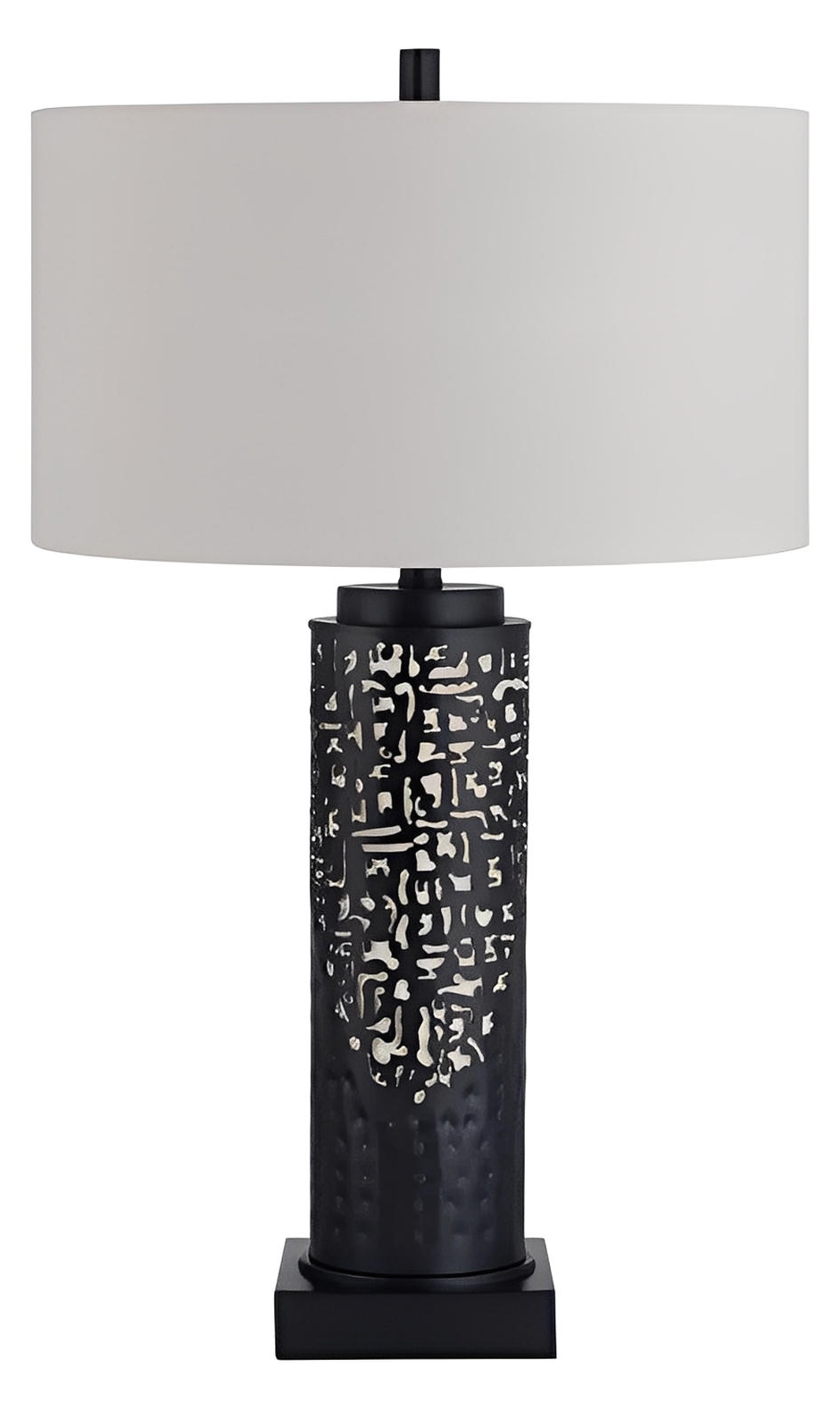 Naos of Haverhill Table Lamps (2-Pack), Black, Transitional