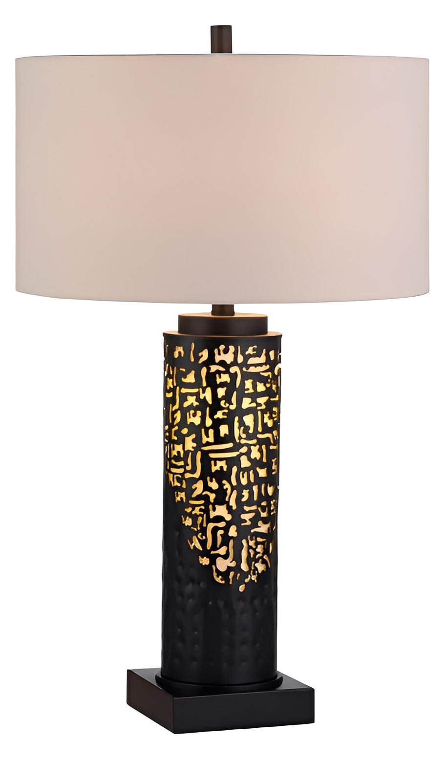 Naos of Haverhill Table Lamps (2-Pack), Black, Transitional