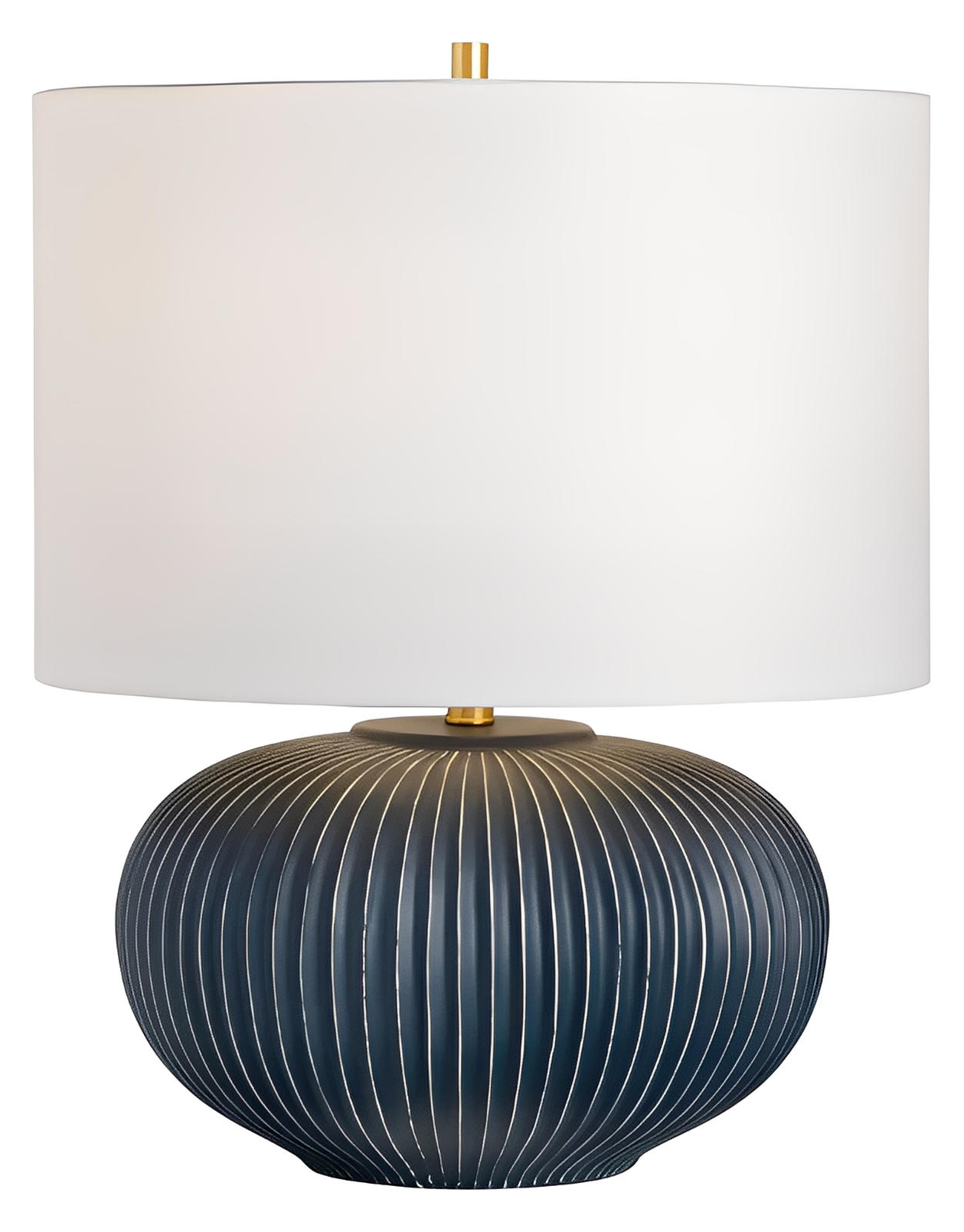 Alderamin Ceramic Table Lamps (2-Pack), Indigio Blue, Coastal