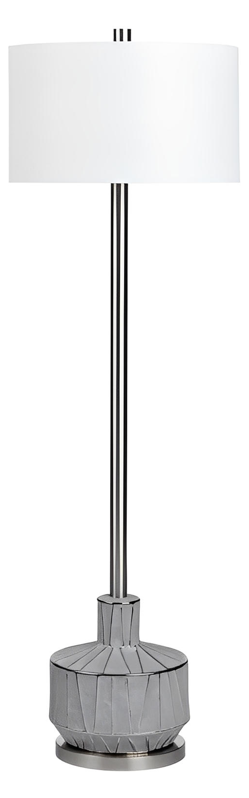 Pleione of Providence Floor Lamp, Grey, Transitional
