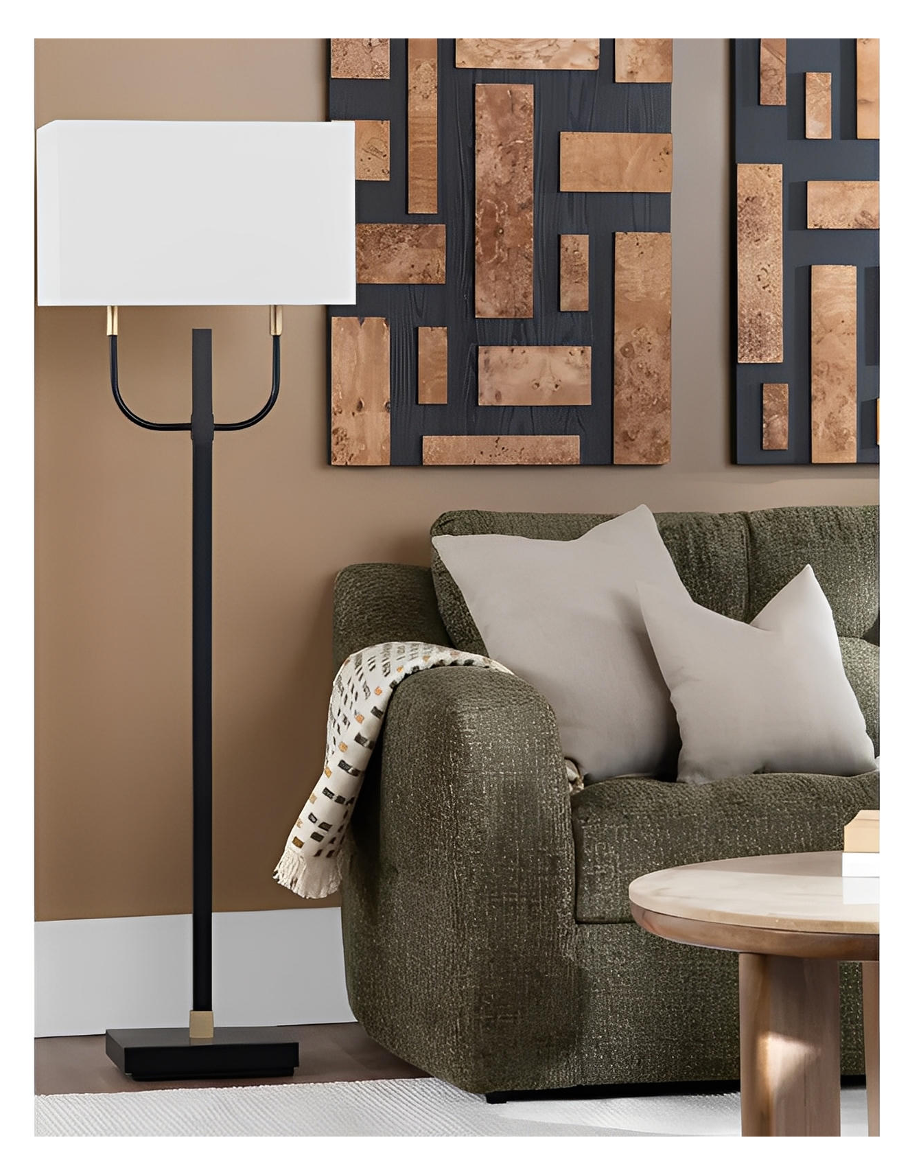 Sheratan of Penobscot Floor Lamp, Contemporary