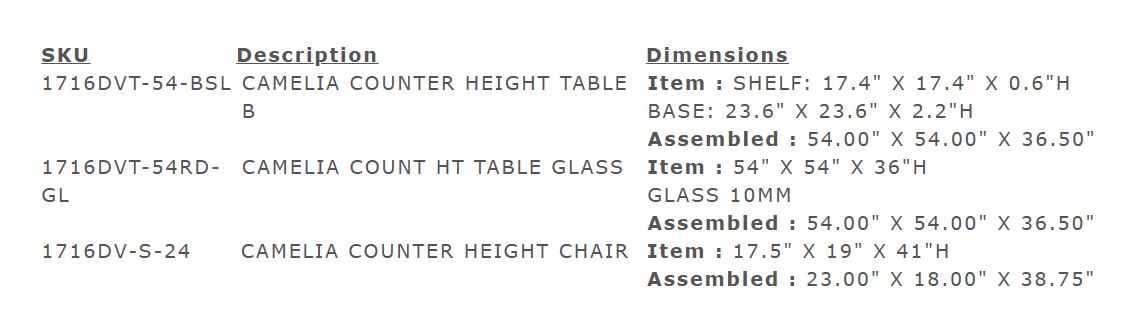 Catherine Dove 5PC Round Counter Ht Glass Table & 4) Chairs; Light Gray