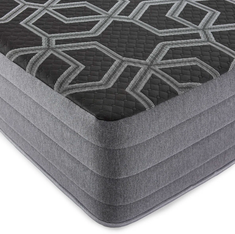 Foam Mattress in a Box Made in the USA | Black and Gray Cooling Mattress | 12-Inch Firm