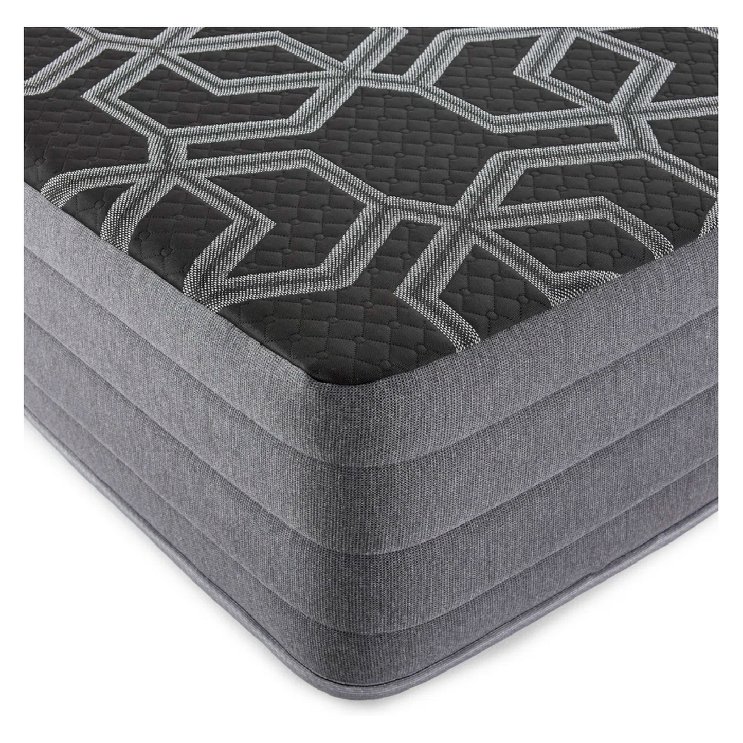 Foam Mattress in a Box Made in the USA | Black and Gray Cooling Mattress | 12-Inch Firm