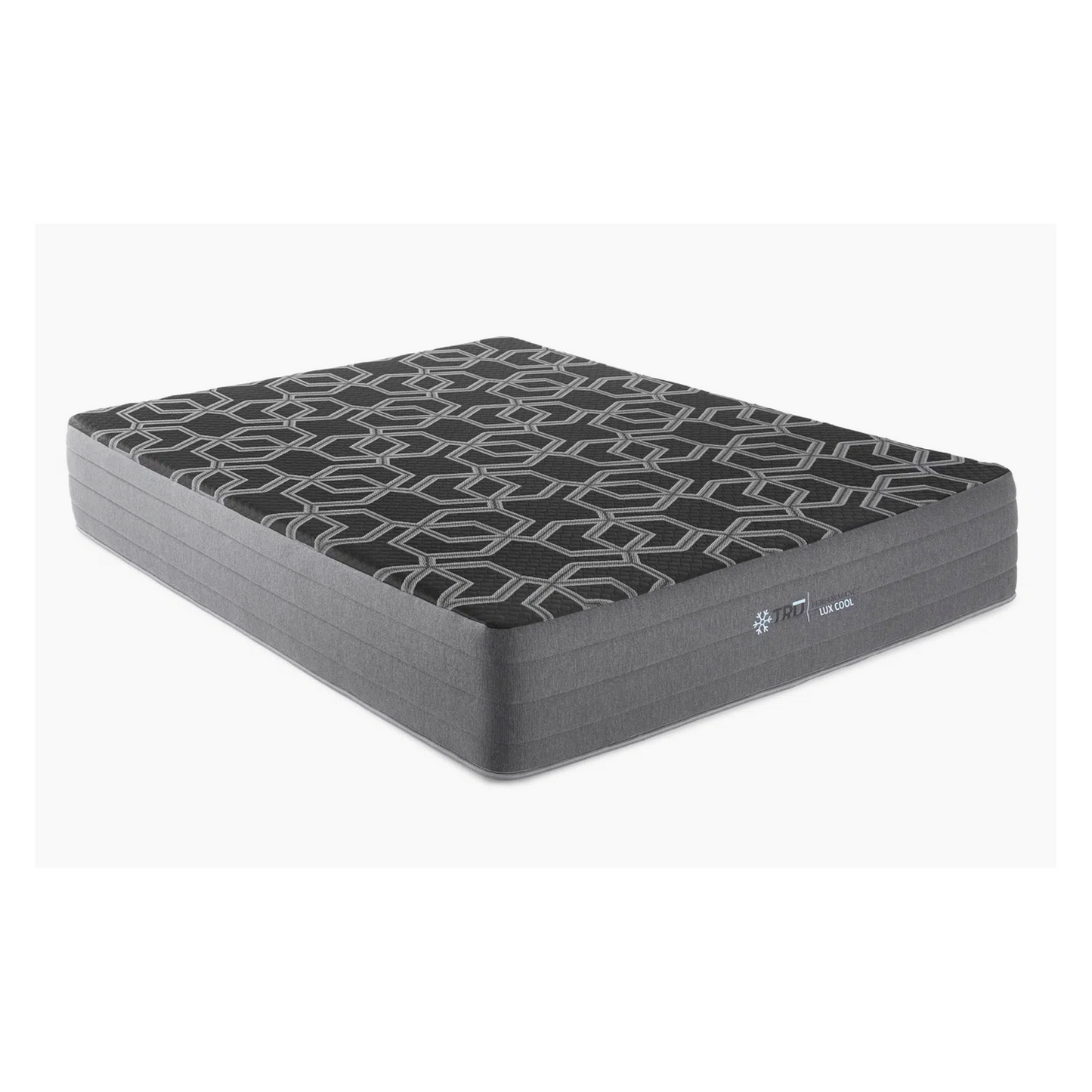 Foam Mattress in a Box Made in the USA | Black and Gray Cooling Mattress | 12-Inch Firm