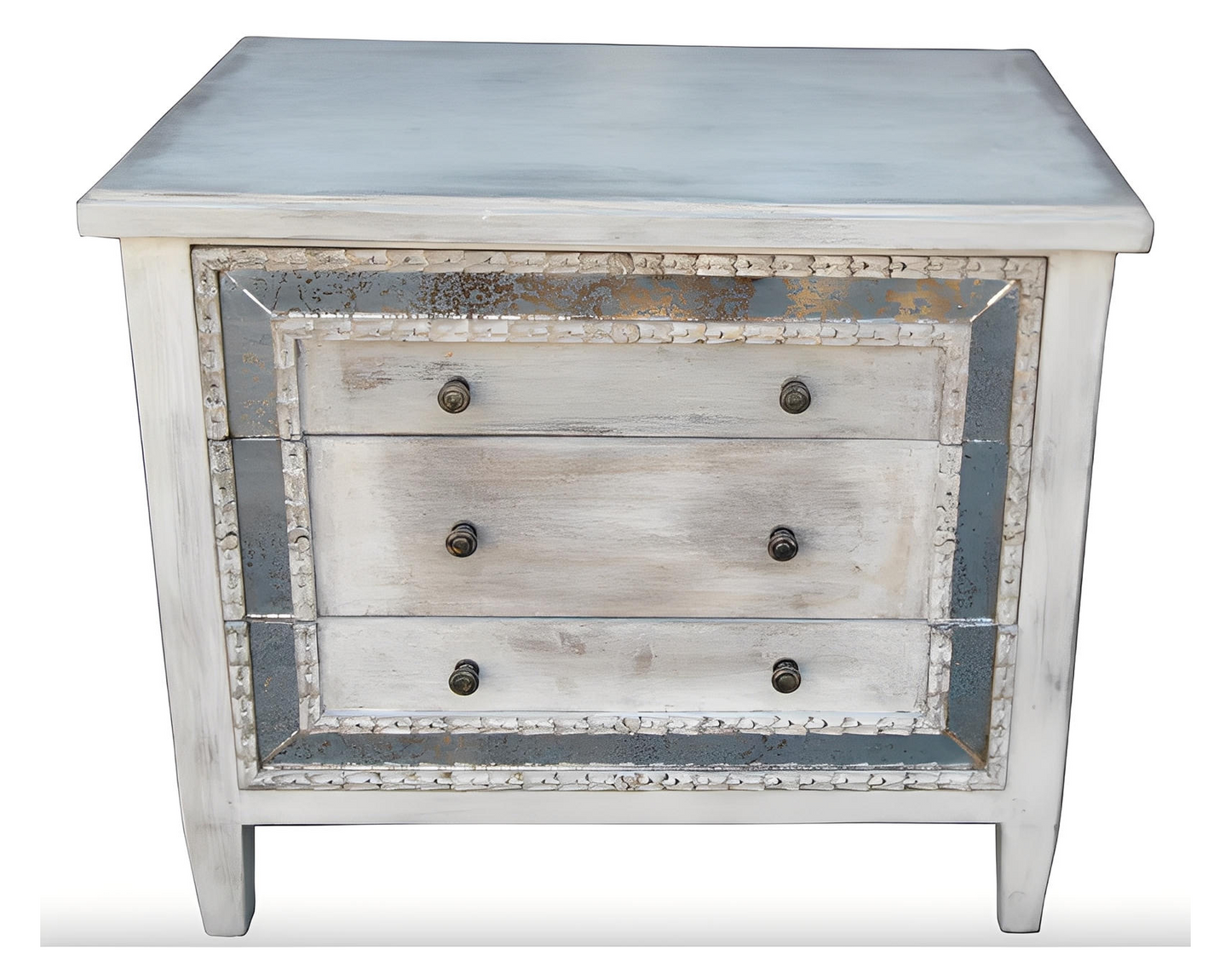 ISABELLE BEDROOM SET | 87" Tall | Antique Mirror Details | Includes Delivery and Assembly