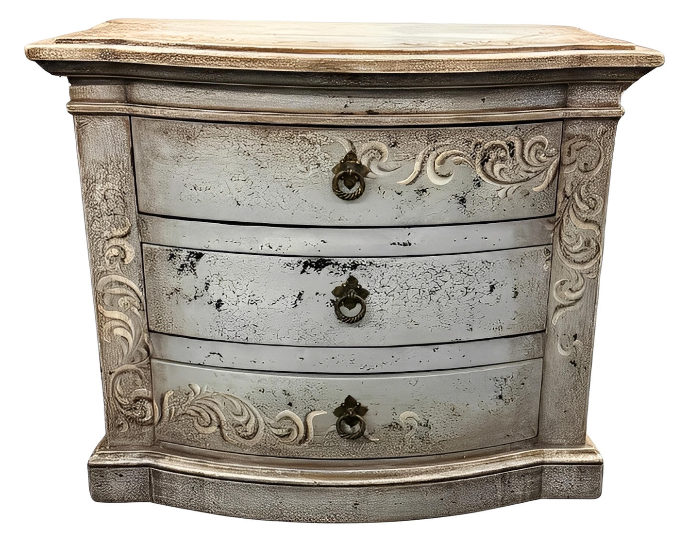 CELESTE BEDROOM SET RUSTIC SILVER 87.5" Tall | Distressed French European | Includes Delivery and Assembly