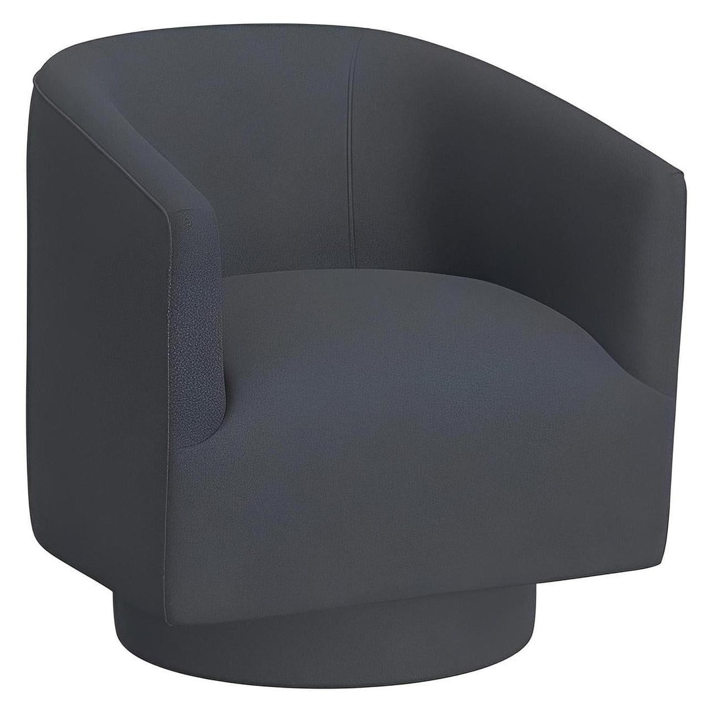 Blue Upholstered Swivel Chair 360-Degree Contemporary Design (2-Pack)